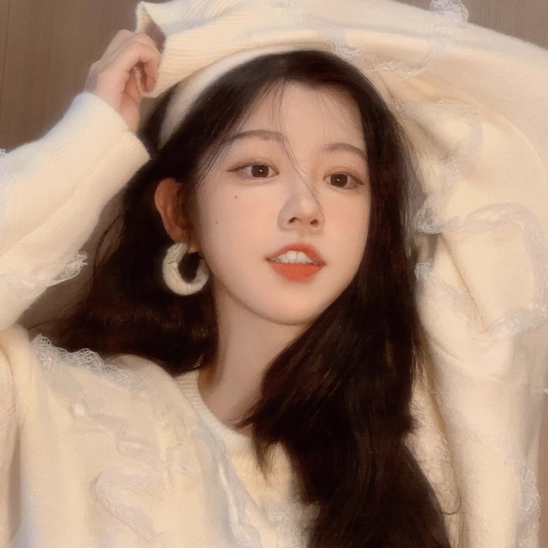 新款甜美毛绒C型白色毛秋冬女小