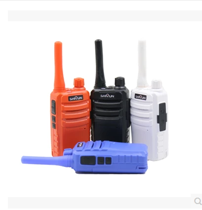 实群专业对讲机民用1-15公里8W 白色迷你小巧超薄超轻手台酒店KTV