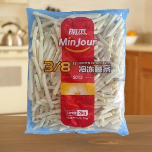 明杰薯条商用整箱12kg冷冻半成品波浪法式薯条西餐奶茶店油炸小吃