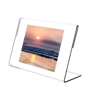 透明亚克力相框摆台桌面六七6寸7立牌8明信片摆件照片小卡展示架