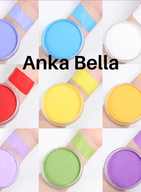 Anka Bella儿童面部彩绘膏脸部彩绘颜料演出水洗速干高饱和度哑光