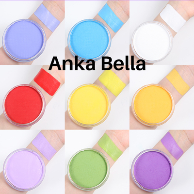 白圆饼无毒安全儿童彩绘颜料人体