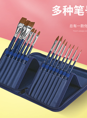 Anka Bella儿童面部彩绘笔脸部专用笔刷压花笔勾线花瓣专业颜料笔