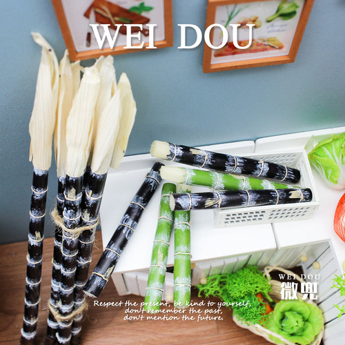 娃屋迷你甘蔗微缩黏土植物模型