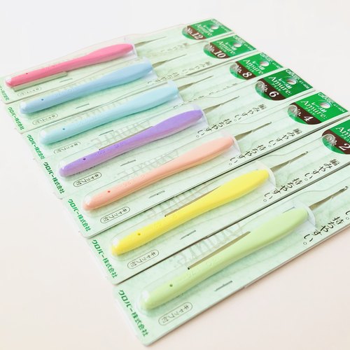 clover新款暧昧彩虹色diy钩针