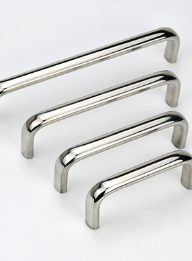 USANS100/160 304不锈钢工业方型拉手机器设备柜门U型实心把手M5