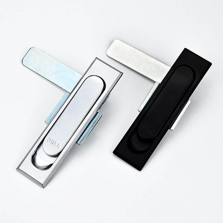 MS717-2配电箱柜门锁控制开关柜平面锁XAT22单点式把手拉起转动锁