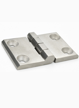 CL214-1-2不锈钢拉丝加宽工业电气柜铰链HL021-1承重高带螺钉铰链