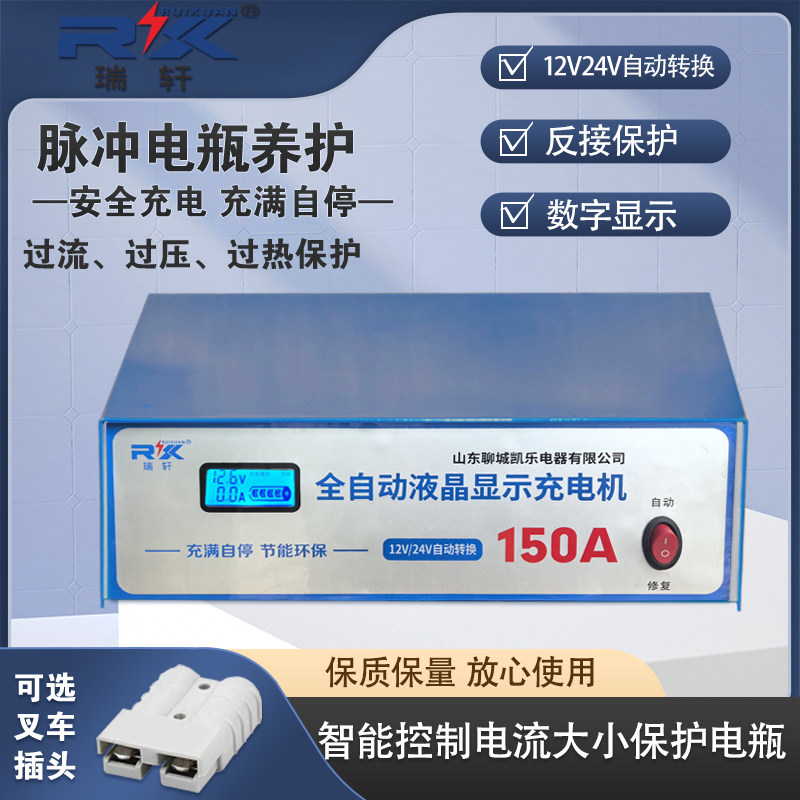 瑞轩12V24V电瓶充电器全自动耐用