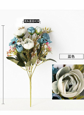 北欧ins仿真茶玫花苞花束