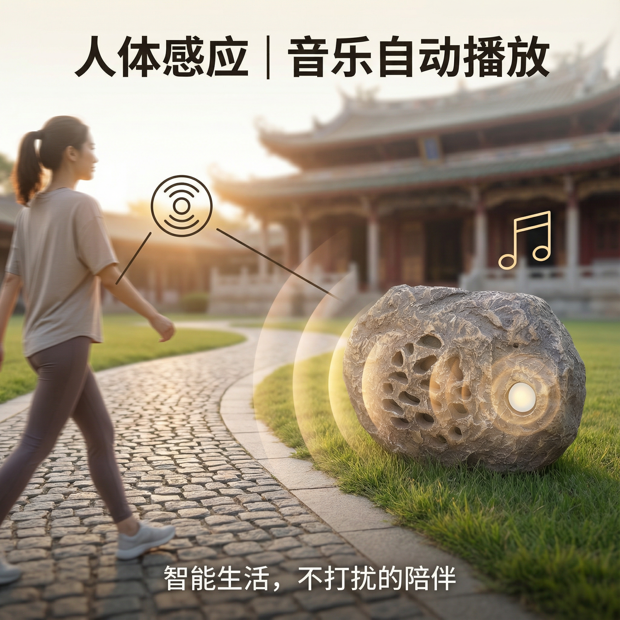 太阳能充电蓝牙音箱 无线感应音响 民宿别墅花园两用,影音电器,无线/蓝牙音箱,淘宝优惠券,粉丝福利购,淘宝优惠卷