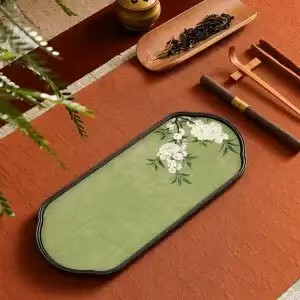 新中式吸水茶盘茶具一人小茶台