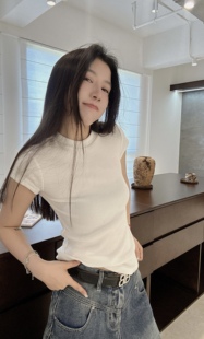 百搭圆领短袖 2025秋款 时尚 韩版 T恤女宽松显瘦上衣 新款