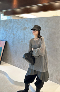 百搭圆领长袖 2025秋款 时尚 韩版 T恤女宽松显瘦上衣 新款