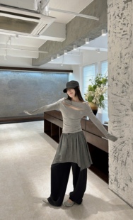 2025秋款 自带花边长裤