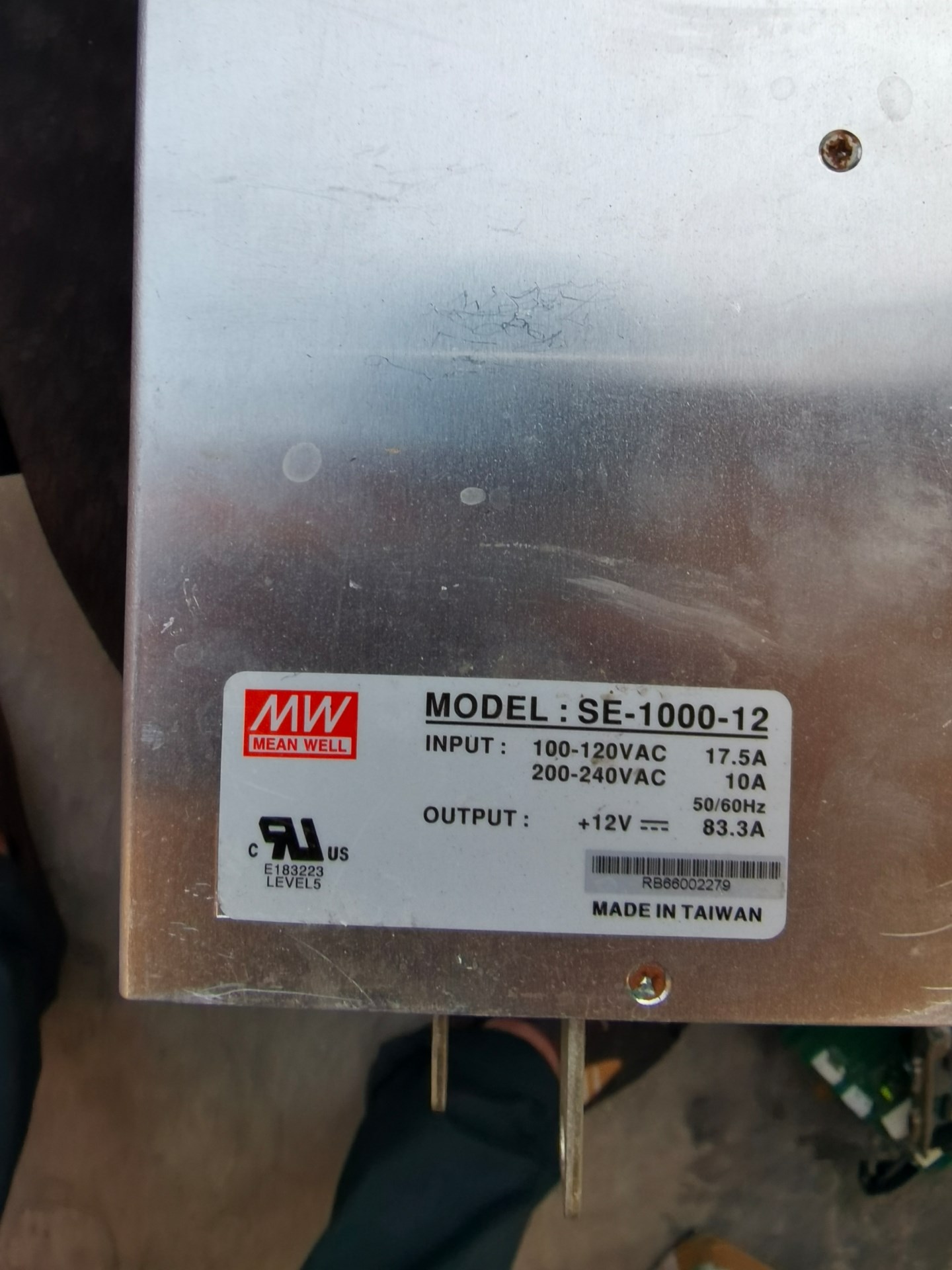 MW明伟开关工业电源 SE-1000-12 12V 83.议价-封面