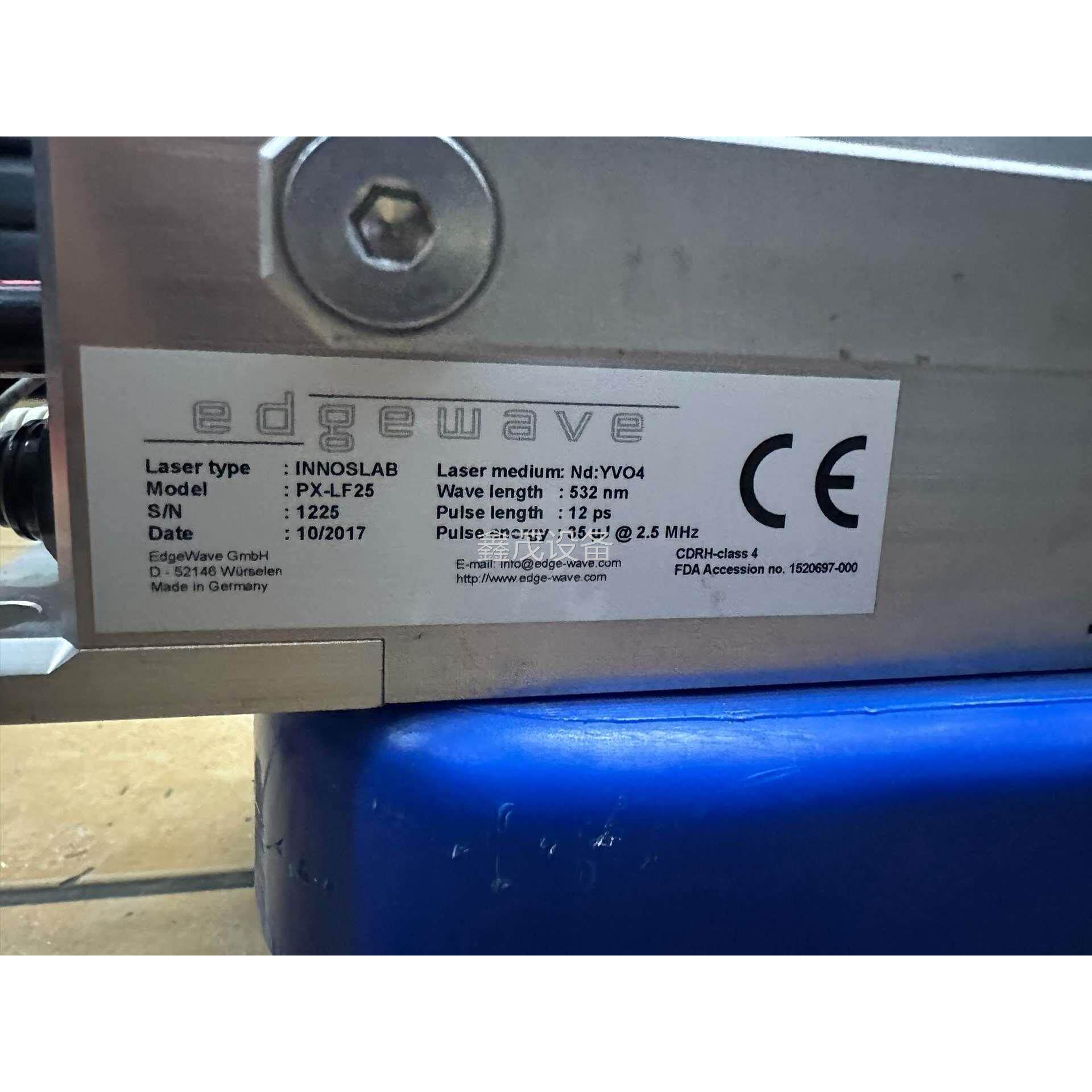 edgewave皮秒绿光激光器,型号px-lf25,功率57议价