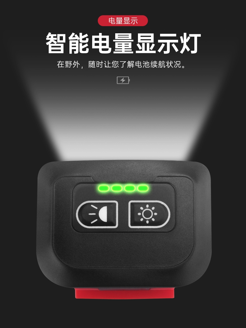 娶宝户外头灯钓鱼灯感应灯
