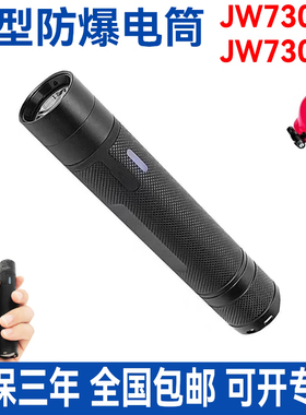 海洋王JW7302A微型防爆强光小手电筒充电式超亮LED消防安全帽头灯