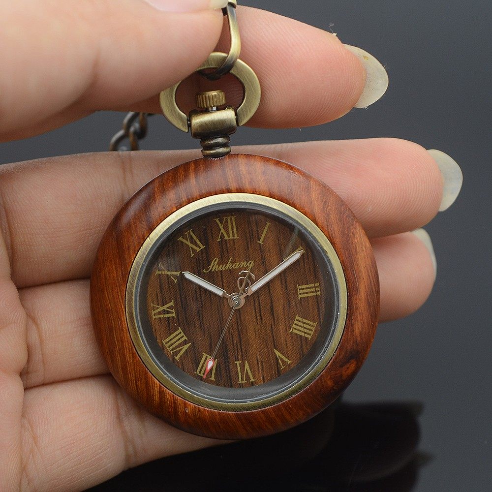 solid wood fashion Retro originality Pocket Watch Rome quartz Men's watches Ms. Table lovers student examination Watch giftin the Wristwatch , Watch  category - from Buy2taobao.com to provide professional Taobao agent buy service