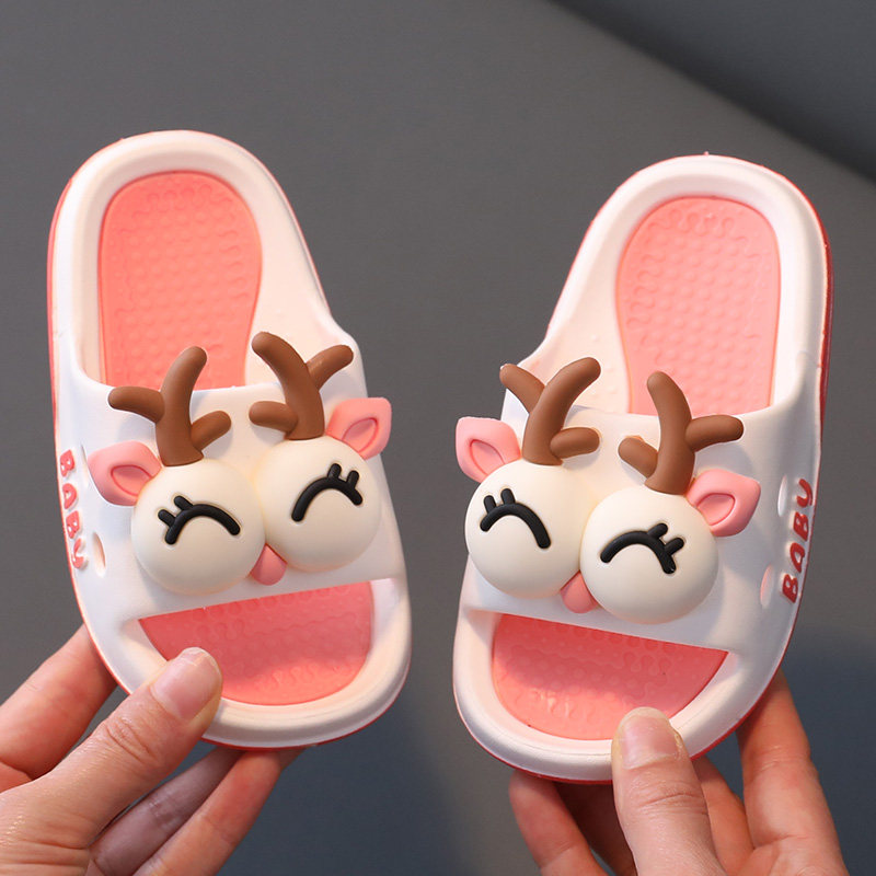 儿童拖鞋女童夏季防滑软底可爱卡通男童小孩宝宝外穿浴室凉拖鞋