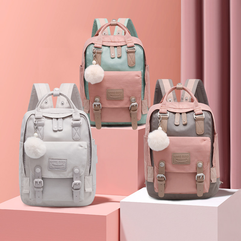 2020新款双肩包女韩版高中小学生书包初中生大容量电脑包旅行背包