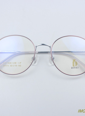 复古纯钛超轻眼镜框文艺圆框架清新ins韩版配近视镜架男女37515