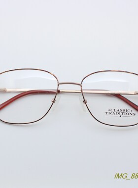 外贸复古 vintage 金属不规则近视眼镜架 光学眼镜框 玳瑁金 CT14