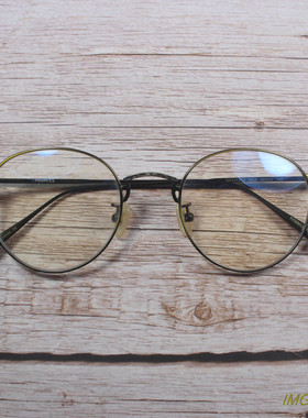 日系高端手工纯钛潮文艺雕花设计师款近视镜框超轻圆框男女眼镜架