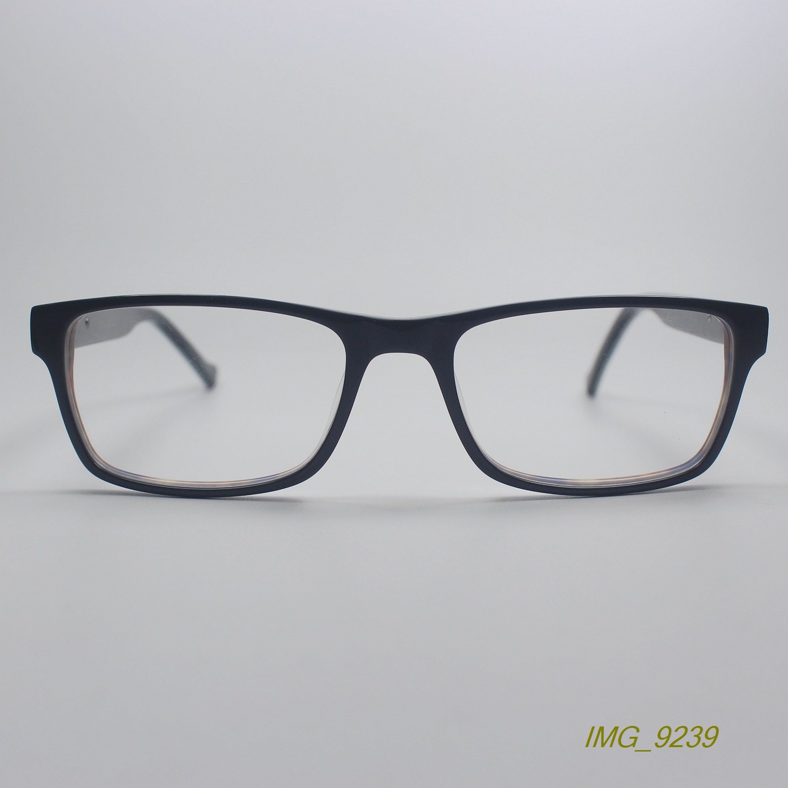 外贸男女方框板材经典弹簧腿镜架