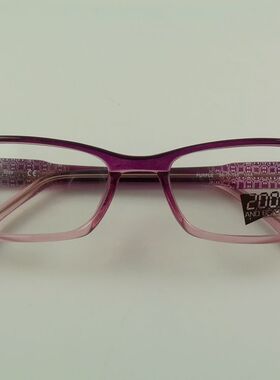 外贸原单正品 2000 板材近视眼镜框 光学镜架 紫色渐变 3024