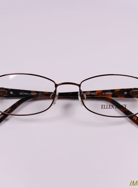 外贸正品 金属框+板材腿近视眼镜框 光学眼镜架 棕色 KATORI