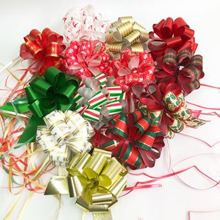 饰礼花 中号花束花球礼品礼物盒装 圣诞节手拉花12个一包混款 套装