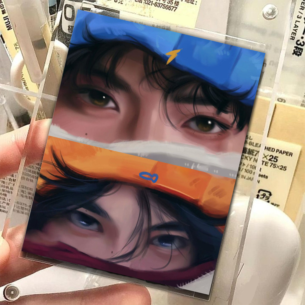 【雷朋LP眼睛条】栩你渝生氛围高颜值手绘创意小卡梓渝田栩宁周边