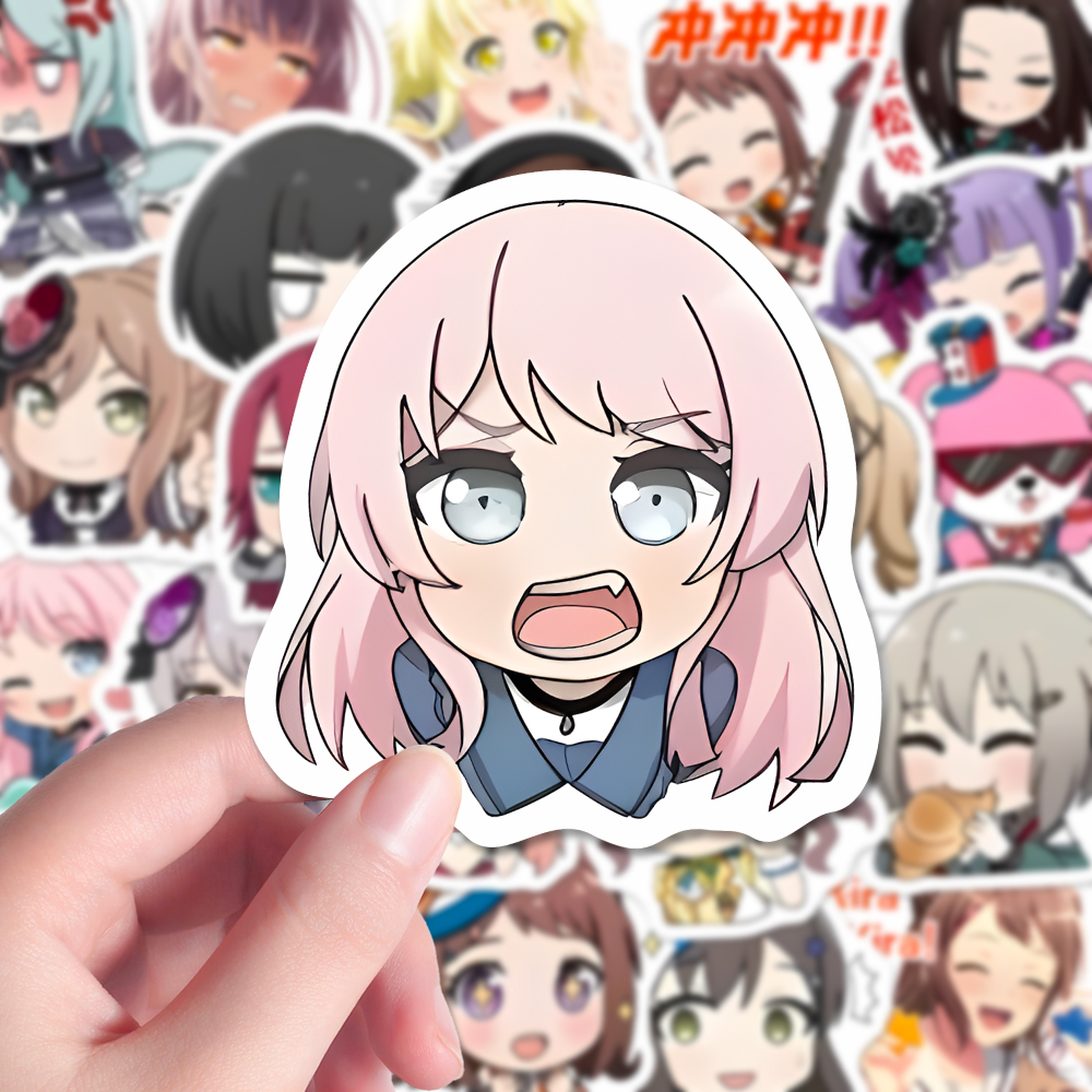 144张bangdream邦邦表情包贴纸日系少女乐团动漫手机壳iPad贴画
