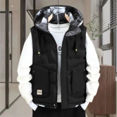 男款 保暖潮牌坎肩外套 外穿背心马夹潮流休闲男士 棉马甲秋冬季 新款