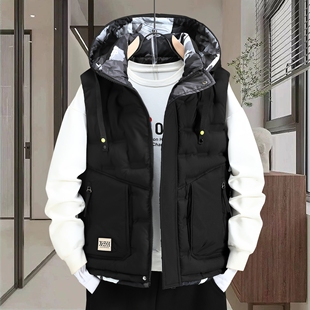 男款棉马甲秋冬季新款外穿背心马夹潮流休闲男士保暖潮牌坎肩外套