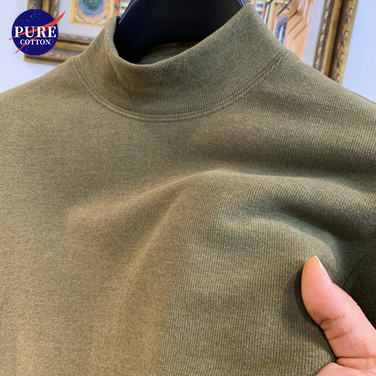 10A级抗菌保暖双面德绒打底衫男