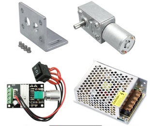 JGY-370涡轮蜗杆减速电机 12V低速电机 6V自锁电机 24V微型大扭力