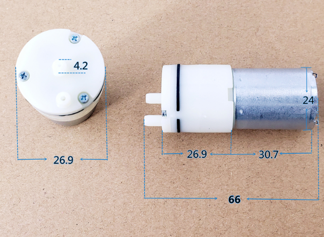 370氧气泵真空泵6v便携式充氧增氧泵带防震贴水族鱼缸氧气泵微型