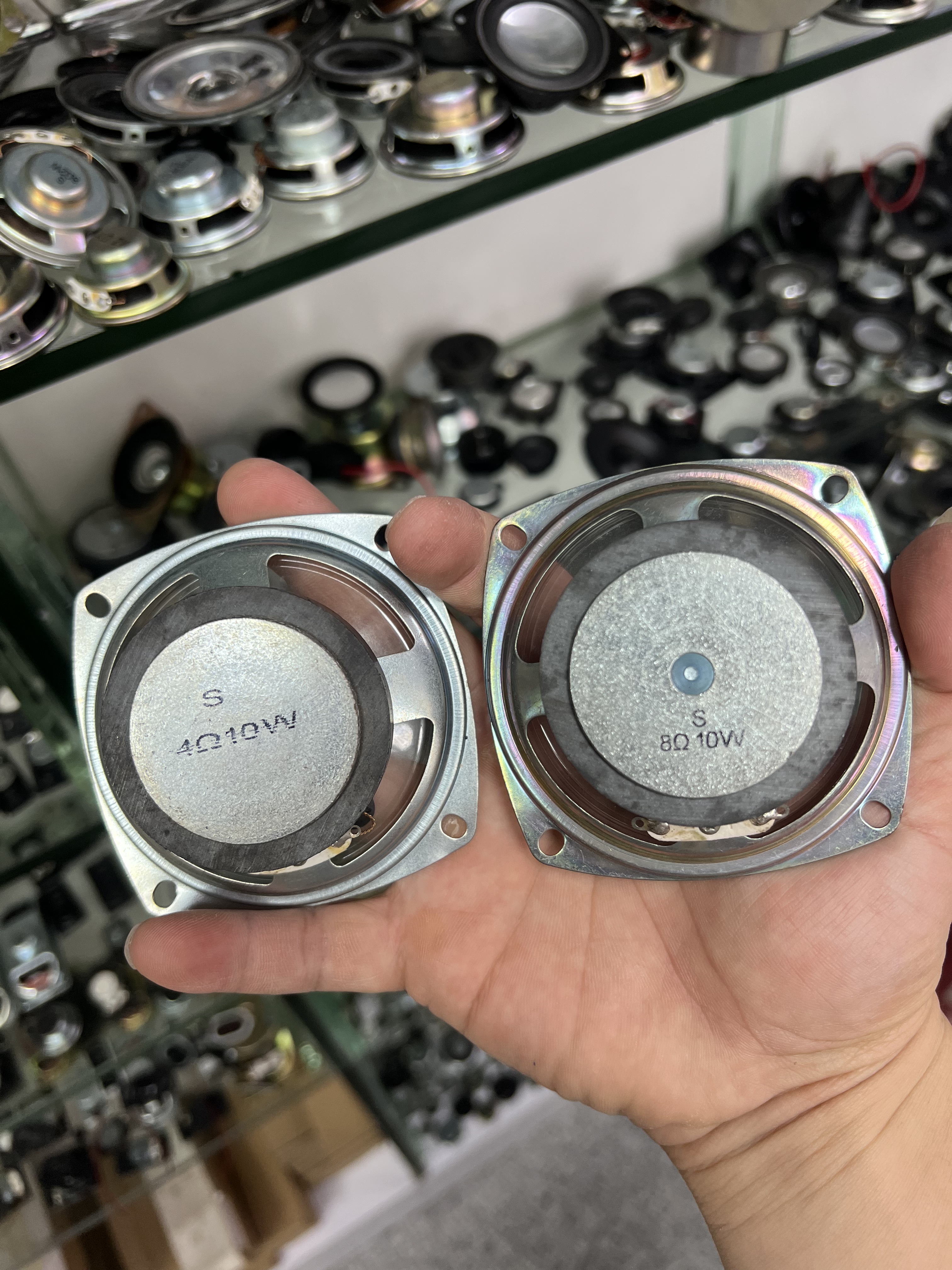 防水盆喇叭3寸外磁方型78mm 4欧8欧5瓦10W