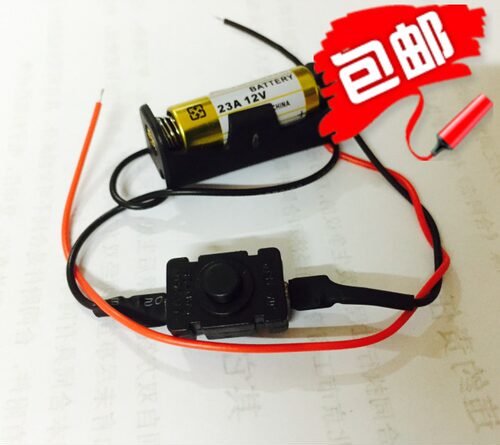 12V电池盒(带开关) 单节 12V23A电池专用 LED灯条电池盒/移动电源