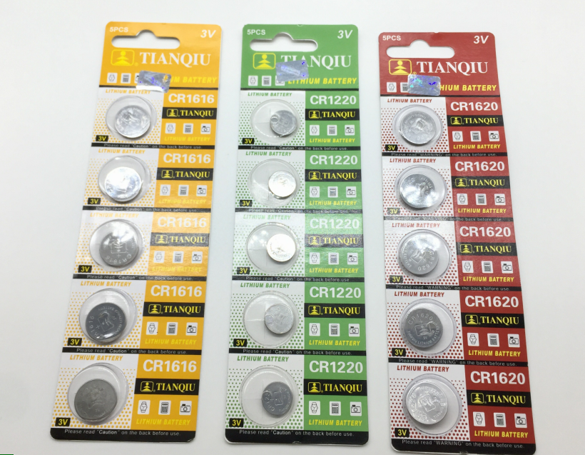 新款CR1220 CR1616 CR1620 3V纽扣电池 扣式电子 电子秤 主板电池