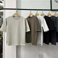 Men's and Women's Clothing Loose Round Neck T-Shirt with Five-Quarter Sleeves and Cool Short Sleeves 465185