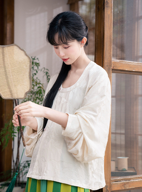 谜阿凰【苏堤春晓】春夏日常轻汉服半身裙绿色唐制小个子新中式女