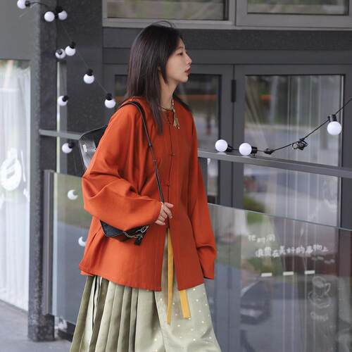 谜阿凰明制春夏天丝醋酸亚麻汉服