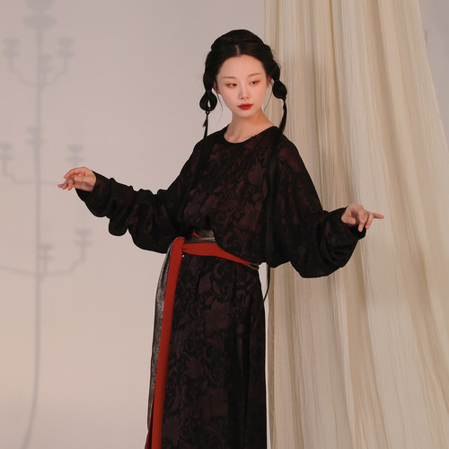 谜阿凰复原汉服连衣裙长袍春秋