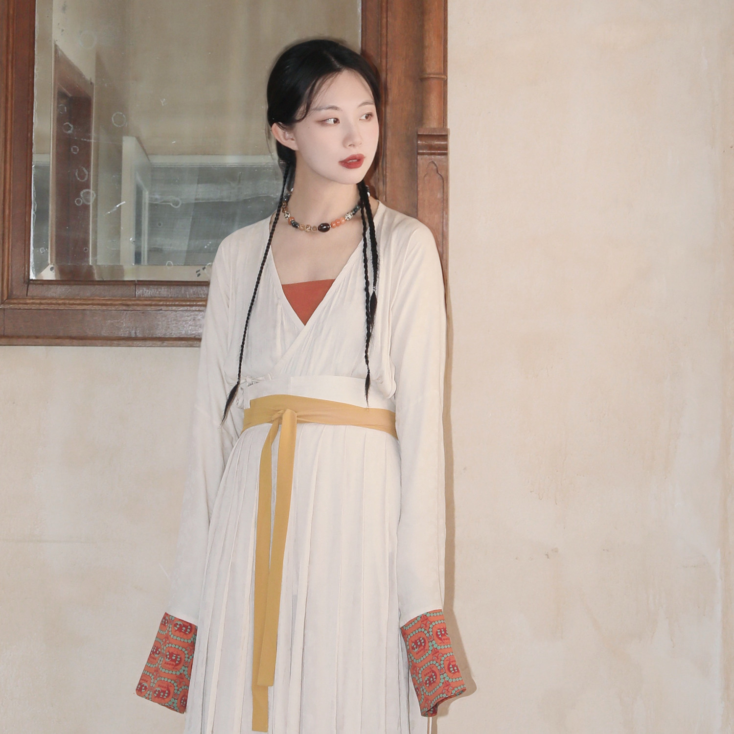 谜阿凰白色仿花罗汉服半身裙女小个子春夏改良国风日常百搭通勤款,女装/女士精品,汉服半身裙,淘宝优惠券,粉丝福利购,淘宝优惠卷