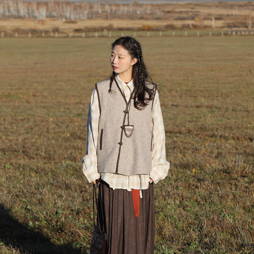 谜阿凰新中式汉服上衣秋冬日常