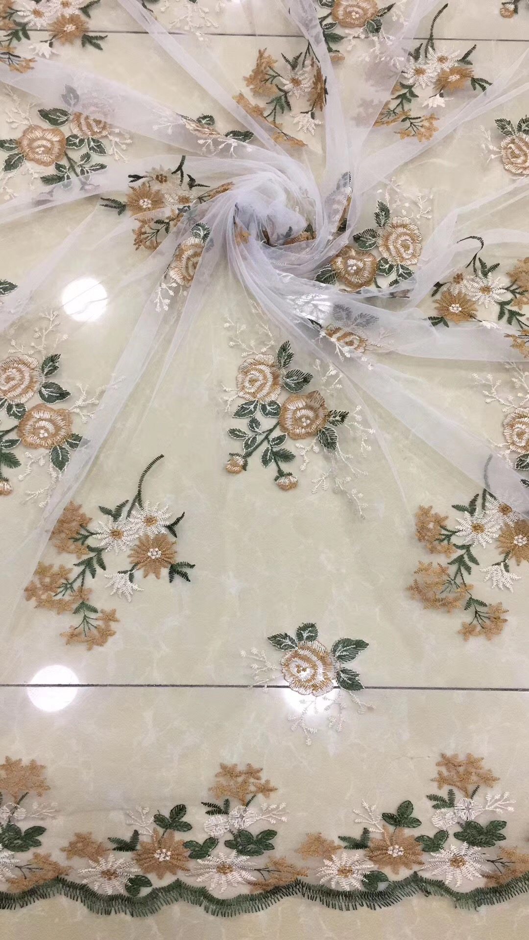 Jacobs Embroidery Lace Fabric Sequins Embroidery Children's clothing Women's wear full dress Hanfu cloth wholesalein the Textile fabrics/Accessories/Supporting, Fabric/Cloth category - from Buy2taobao.com to provide professional Taobao agent buy service